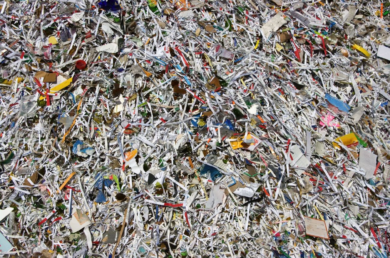 Shredded Papers for recycling